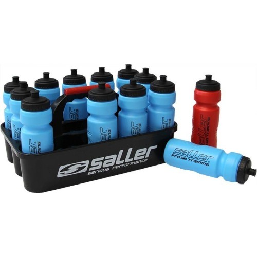 Koszyk z kompletem 12 bidonów Saller